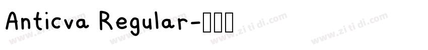 Anticva Regular字体转换
